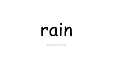 تعلم اللغة الإنجليزية   المطر