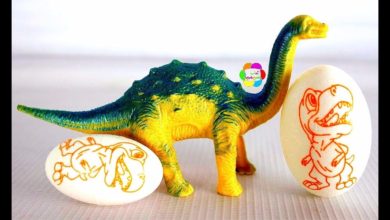 لعبة بيض الديناصورات الحقيقية الجديدة للبنات والاولاد واجمل العاب الحيونات للاطفال العب معنا