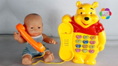 لعبة تليفون وينى الدبودوب الجديد اجمل العاب العرائس والدمى للاطفال winnie the pooh phone toy
