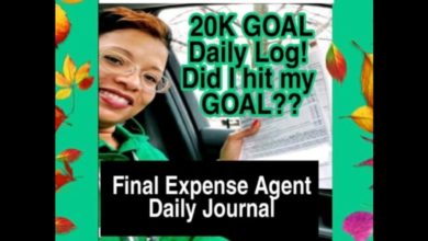 Life Insurance Agent - 20K -Daily Log/Journal - October 2019 Goal!