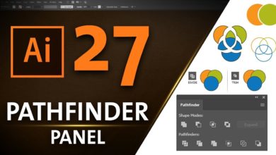 الباثفيندر - PATHFINDER PANEL in Adobe Illustrator CC 2017 #27