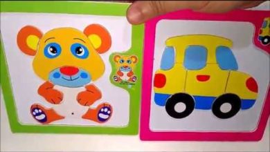لعبة البازل المغناطيس : السيارة و الدبدوب : العاب أطفال بنات و أولاد