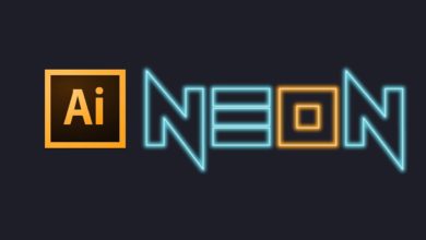Neon Text Effect in Illustrator
