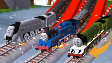 لعبة القطار توماس الحقيقى للاطفال - العاب القطارات بنات واولاد