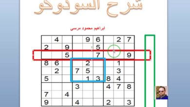 شرح لعبة السودوكو اليابانية Sudoku (لغز سودوكو ) ابراهيم محمود مرسي