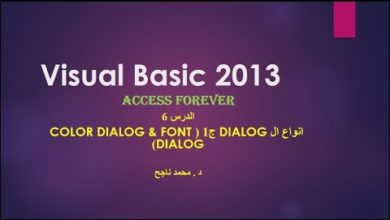 06- فيجوال بيسك visual basic |أنواع ال dialogج1|