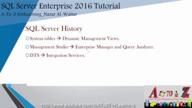 2- History Of MS SQL Server Databases نظرة تأريخية حول تطور قواعد بيانات شركة مايكروسوفت