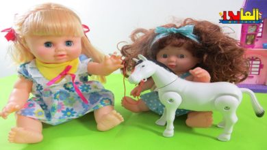 لعبة الحصان  الرهوان الجديدة حصان الأميرات للأطفال أجمل ألعاب العرائس والدمى للاولاد والبنات