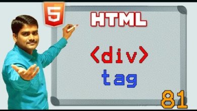HTML video tutorial - 81 - html div tag