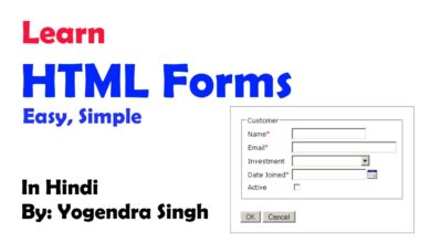 How to create a form in HTML ? HTML form example.