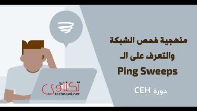 منهجية فحص الشبكة والتعرف على الـ Ping Sweeps (دورة CEH)
