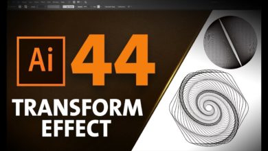 التعامل مع Transform Effect  in Adobe Illustrator #44