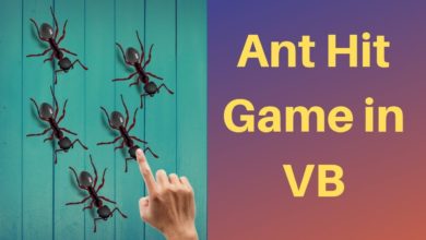 How to create game in visual basic(Ant hit game in vb)