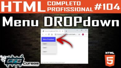 Menu DropDown - Curso de HTML Completo e Profissional #104