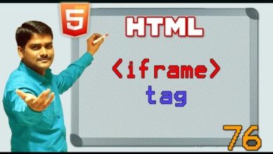 HTML video tutorial - 76 - html iframe tag
