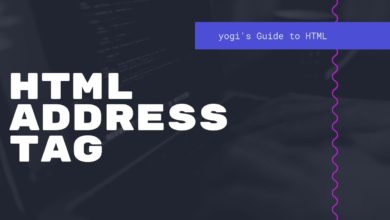 HTML address - Yogi's Guide to HTML - Episode 11