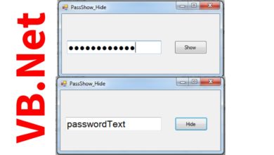 VB.Net - How To Hide And Show Password In Visual Basic.Net [ with source code ]