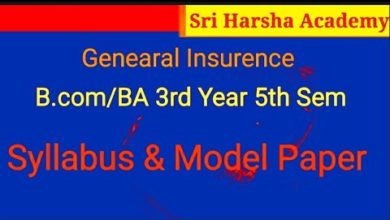 General Insurance For All B.com/BA 3rd Year 5th Sem