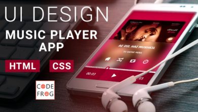 UI Design Tutorial - Music Player | HTML CSS Speed Coding