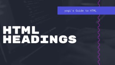 HTML Heading - Yogi's Guide to HTML - Episode 04