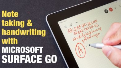 Microsoft Surface Go Handwriting & Note Taking test