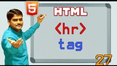 HTML video tutorial - 27 - html hr tag