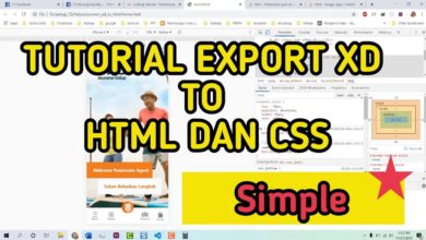 Tutorial Export XD to Html, CSS