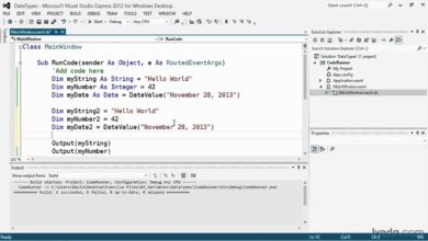 Visual Basic tutorial: Working with data types | lynda.com