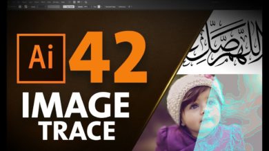 التعامل مع Image Trace في الإليستراتور :: Image Trace in Adobe Illustrator #42