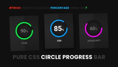 Pure CSS Circular Progress Bar | Html CSS & SVG