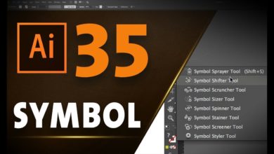 السيمبول في الاليستراتور Symbol in Adobe Illustrator CC 2017 #35