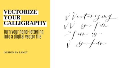 Vectorize Calligraphy | Turn your Hand Lettering into a Digital Vector File