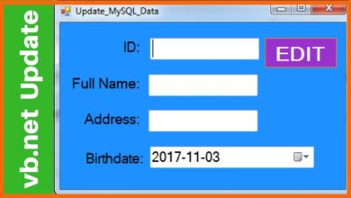 VB NET - How To Update MySQL DataBase Data In Visual Basic .Net [ with source code ]
