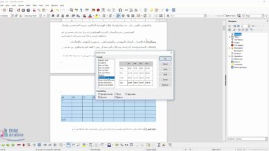 LibreOffice   تنسيق الجدول