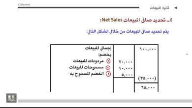 مبادئ المحاسبة - تحديد صافى المبيعات 5-2-6
