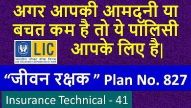 LIC Jeevan Rakshak  Plan No. 827 in Hindi Life insurance policy