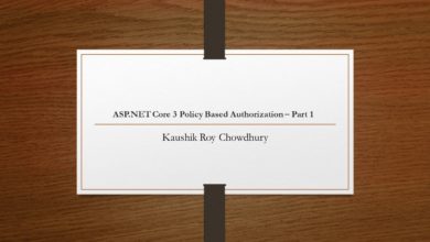 ASP NET Core 3   Policy Based Authorization Part 1