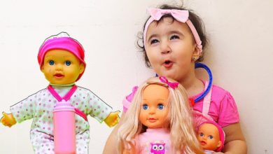 Celina and her Barbie Toys - سيلينا وحسونة العاب للاطفال