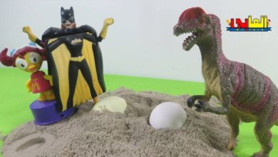لعبة الديناصور الضخم  يطارد بيردى وتنقذها كات وومن للأطفال أجمل ألعاب الديناصورات للأولاد والبنات