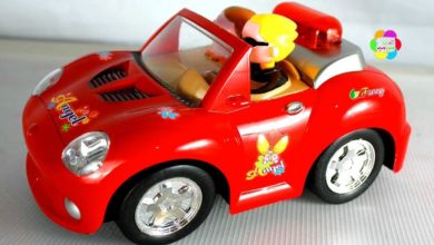 لعبة العربية الحمراء الجديدة للاطفال اجمل العاب السيارات البنات والاولاد new red car toy game