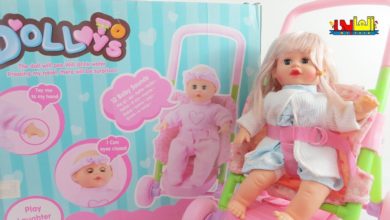 لعبة العروسة البيبى الحقيقية مع عربة الاطفال اجمل العاب العرائس للبنات والاولاد Best baby doll toy