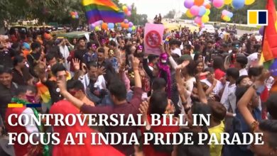 India’s LGBT community protests against transgender law at Delhi pride parade