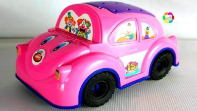 لعبة سيارة المفاجآت الفوشيا اجمل العاب البنات والاولاد للاطفال  fuchia surprise car game toy