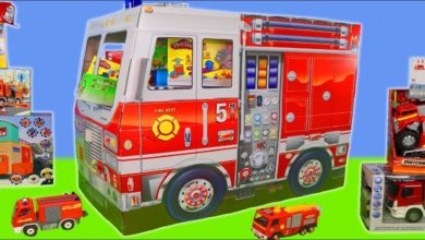 ألعاب سيارات المطافي - ليجو دوبلو, رجل الإطفاء سام و ألعاب سيارات باو Fireman Toy Vehicles