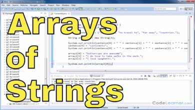 Java Tutorial - 14 - Arrays of Strings