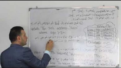الجزء التاسع من المحاضرة الرابعه لمادة قواعد بيانات 1 د/احمد صالح
