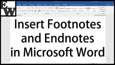 How to Insert Footnotes and Endnotes in Microsoft Word