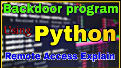 تصميم باك دور لإختبار الاختراق | Backdoor Using Python