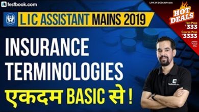 Important Terms related to Insurance | LIC Assistant Mains Insurance Awareness Class by Mahesh Sir
