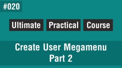 [Arabic] Ultimate Front-End Course #020 - Create User Mega Menu Part 2